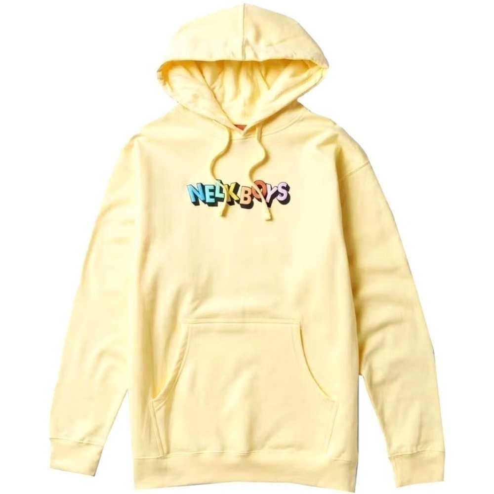Full Send Nelk Boys Yellow Colors Hoodie Sweatshirt Adult Size Small